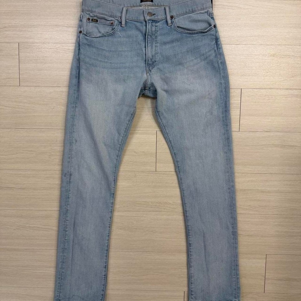 Polo Ralph Lauren Light Wash Slim Fit Jeans Mens Size 34x34 Denim